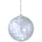 6" Clear LED Hanging Crystal Sphere Ball Outdoor Decoration
